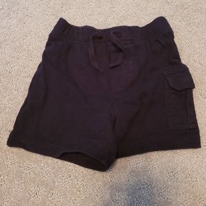 Boys navy blue tie shorts.